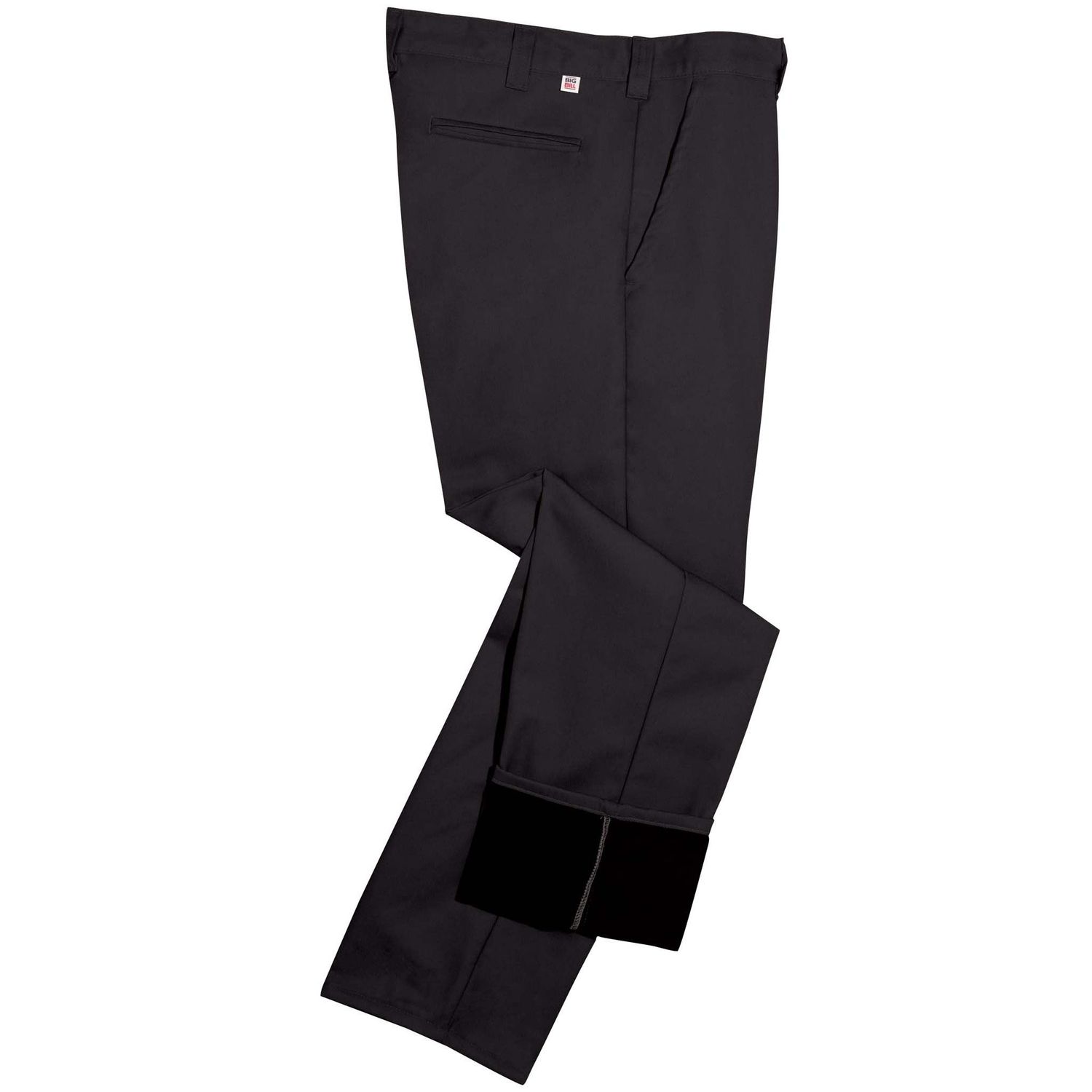 PANTALON BIG BILL 2147 NOIR DOUBLÉ TRICOT MOLLETONNÉ