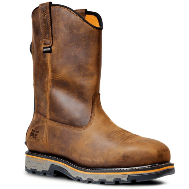 BOTTE TIMBERLAND TB0A5MAN SANS MÉTAL SANS LACET BOA WP TRUE GRIT, Couleur: Brun, Grandeur: 7