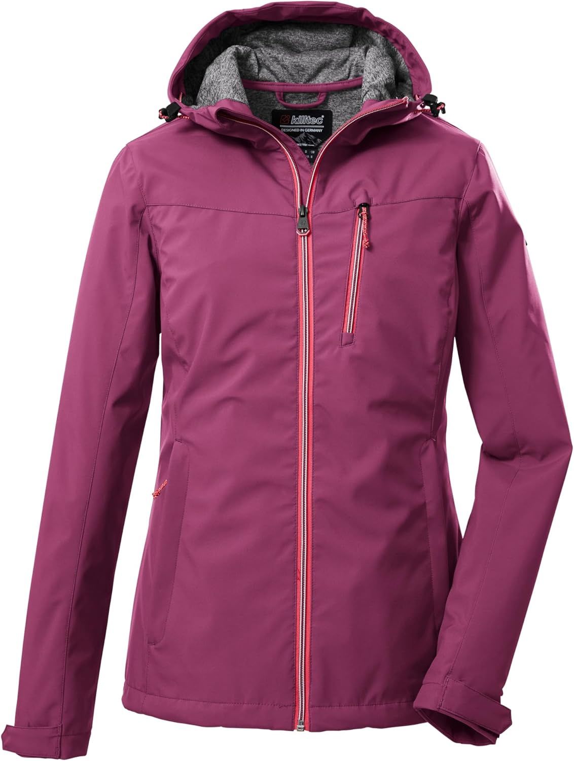 Manteau Softshell Killtec KOS 89 39138 Pour Femmes, Couleur: Magenta, Grandeur: 6