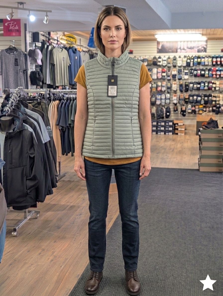 Manteau léger Giga DX  GS 75 44068 pour Femme, Couleur: Algue verte, Grandeur: 6