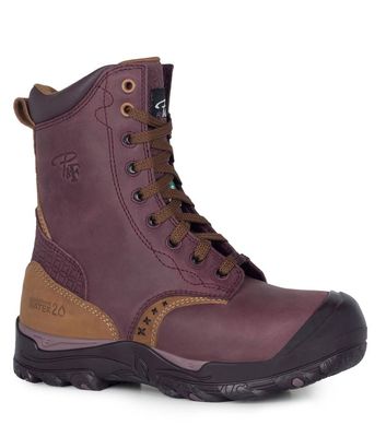 Botte Pilote Et Filles PF648 Cap Acier Sem Acier Imper Zip Caout pour femme DPF648