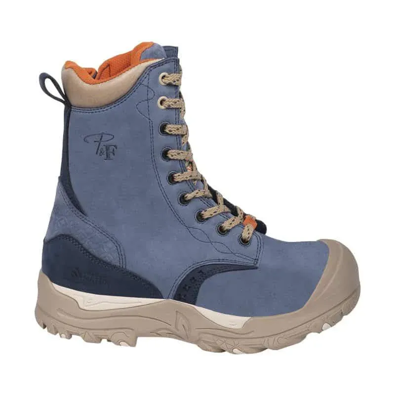 Botte Pilote Et Filles PF648 Cap Acier Sem Acier Imper Zip Caout pour femme DPF648, Couleur: Gris *Liquidation*, Taille: 5