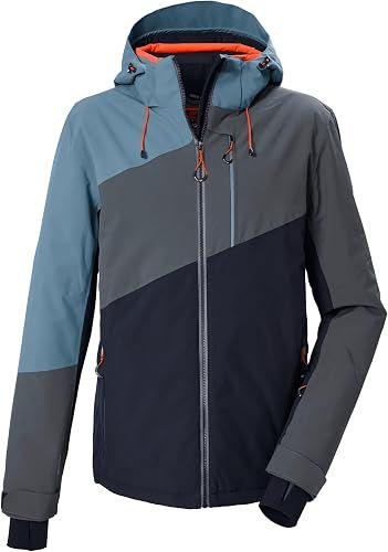 Manteau d'hiver Killtec 44985 KSW 89 pour hommes, Couleur: Bleu acier léger, Grandeur: S