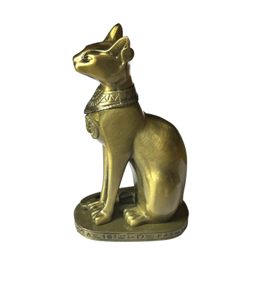 Gata Bastet en bronce macizo