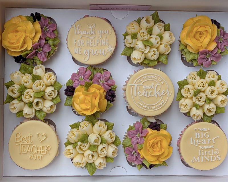 Thank you teacher cupcake gifts - July collection