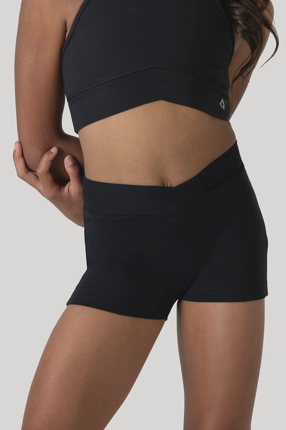 Bloch Hydee Girls High Cross Over Short - D5227G