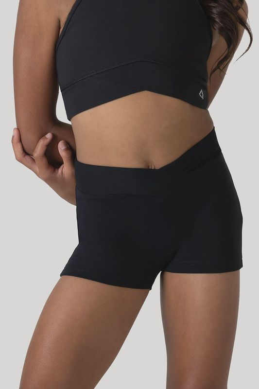 Bloch Hydee Girls High Cross Over Short - D5227G