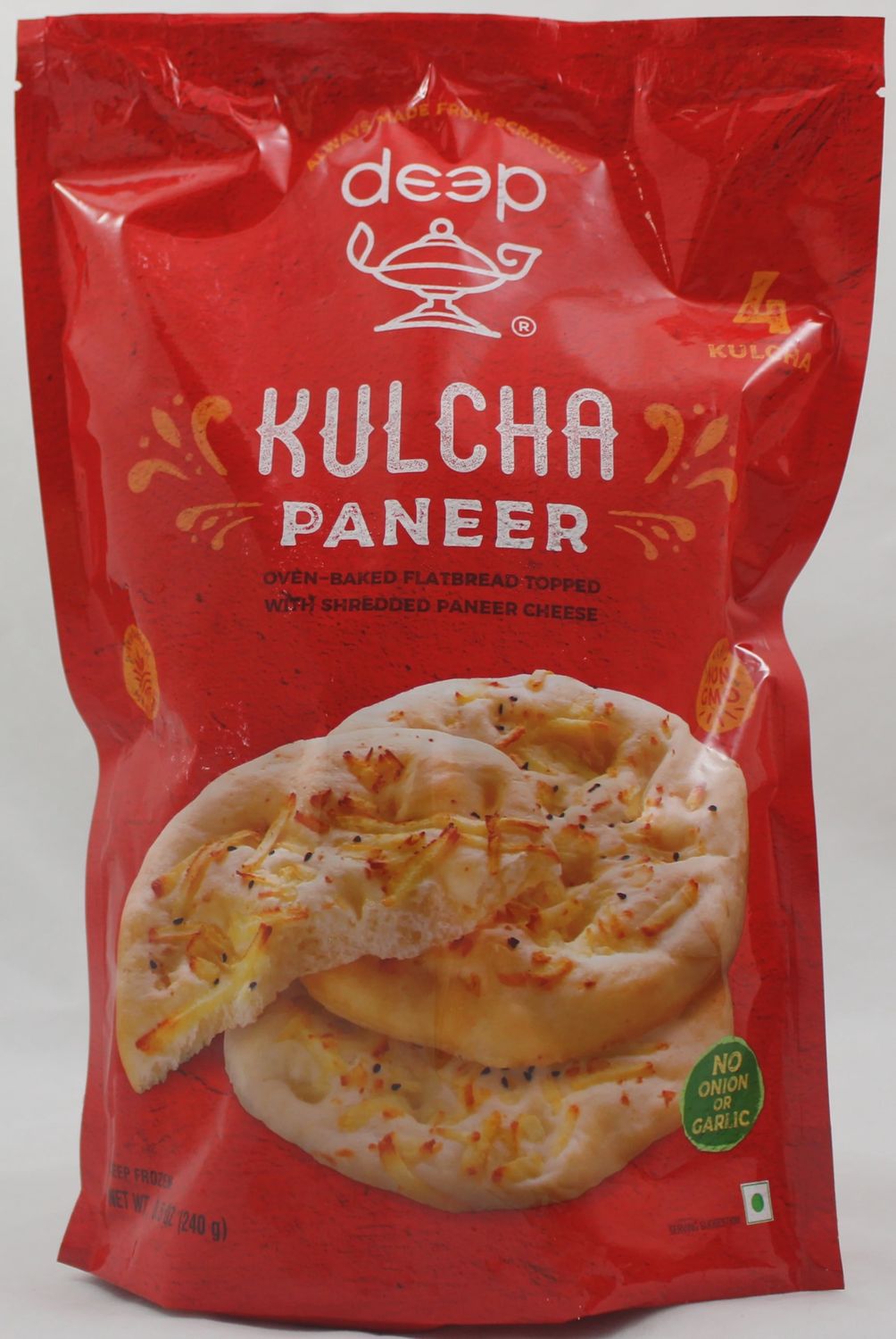 Deep Frozen - Paneer Kulcha 4Pcs