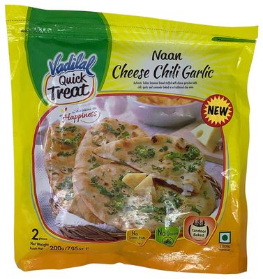 Vadilal Frozen - Cheesechilli Garlic Naan 200g