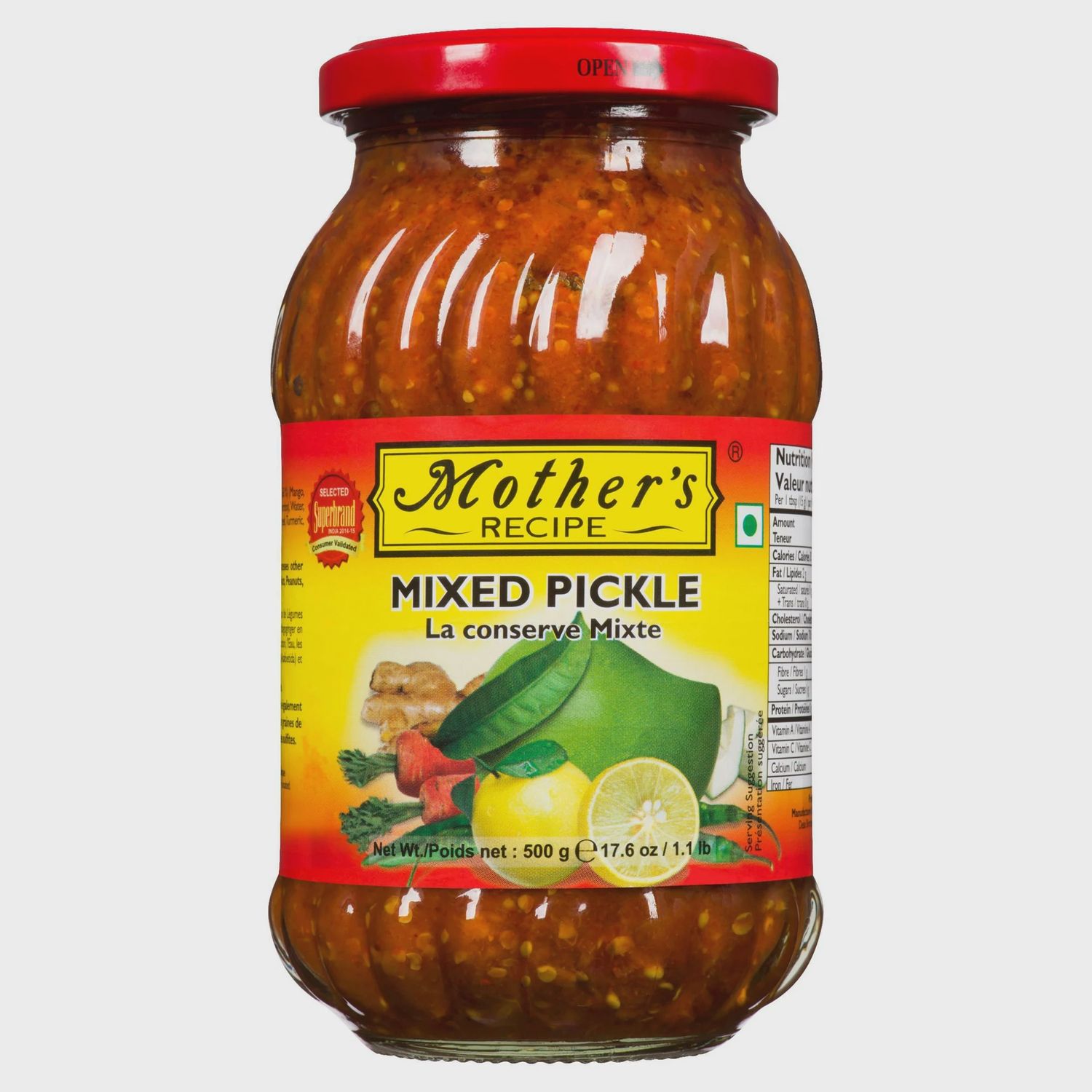 Mother&#39;s - Mixed Pickle 500g