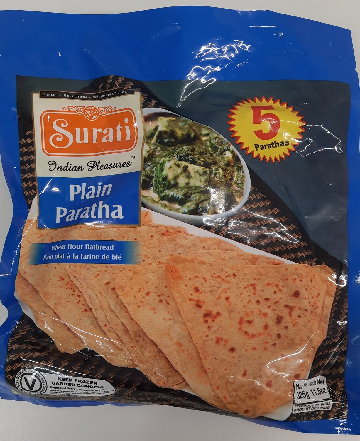 Surati Frozen - Plain Paratha 325g