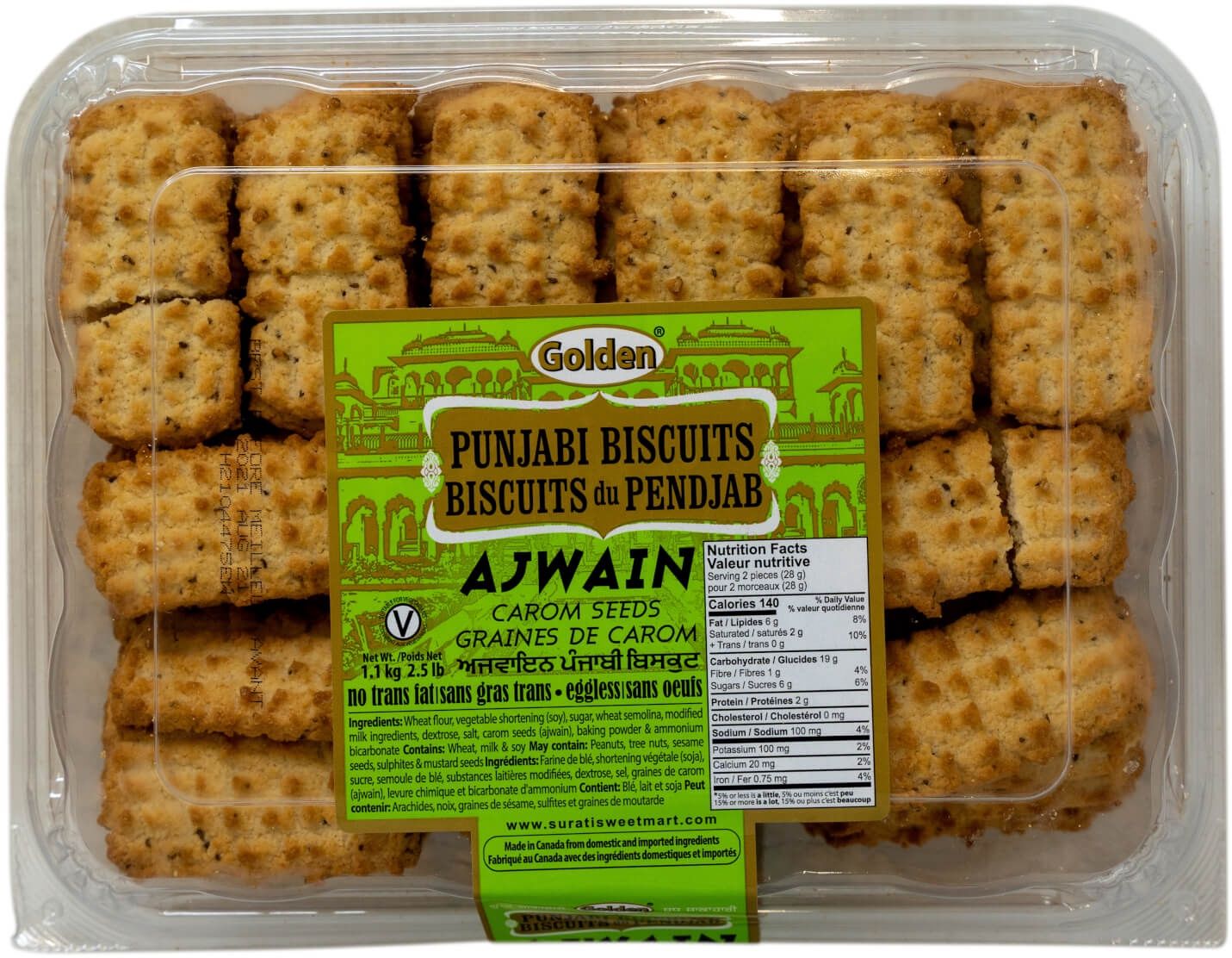 Golden - Ajwain Punjabi Biscuit 2.5lb