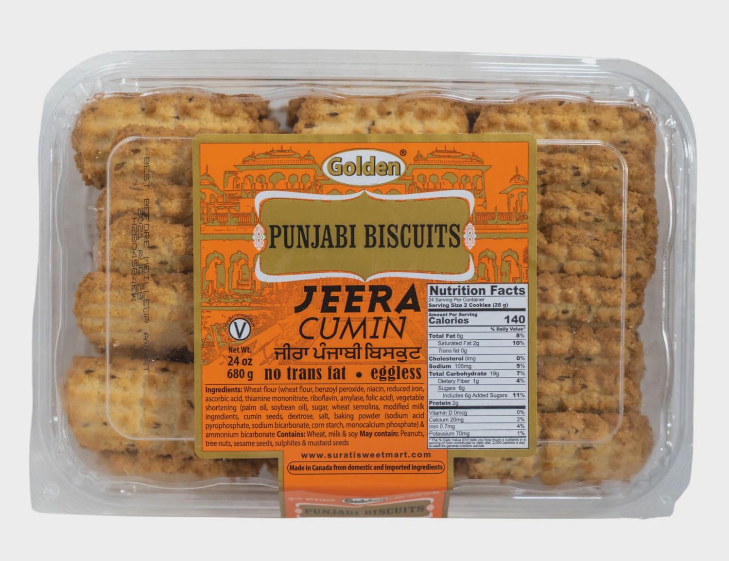 Golden - Jeera Punjabi Biscuits 680g