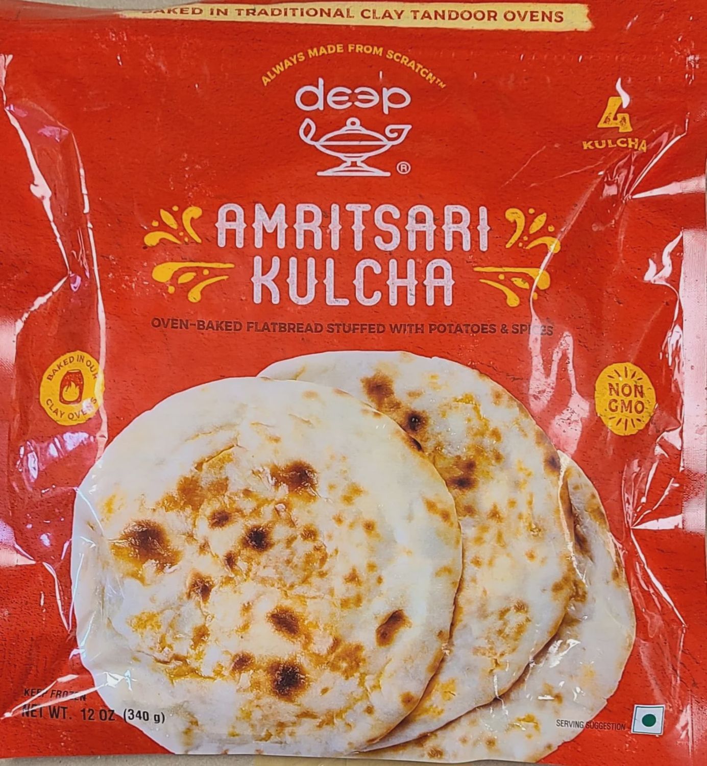 Deep Frozen - Amritsari Kulcha 4Pcs