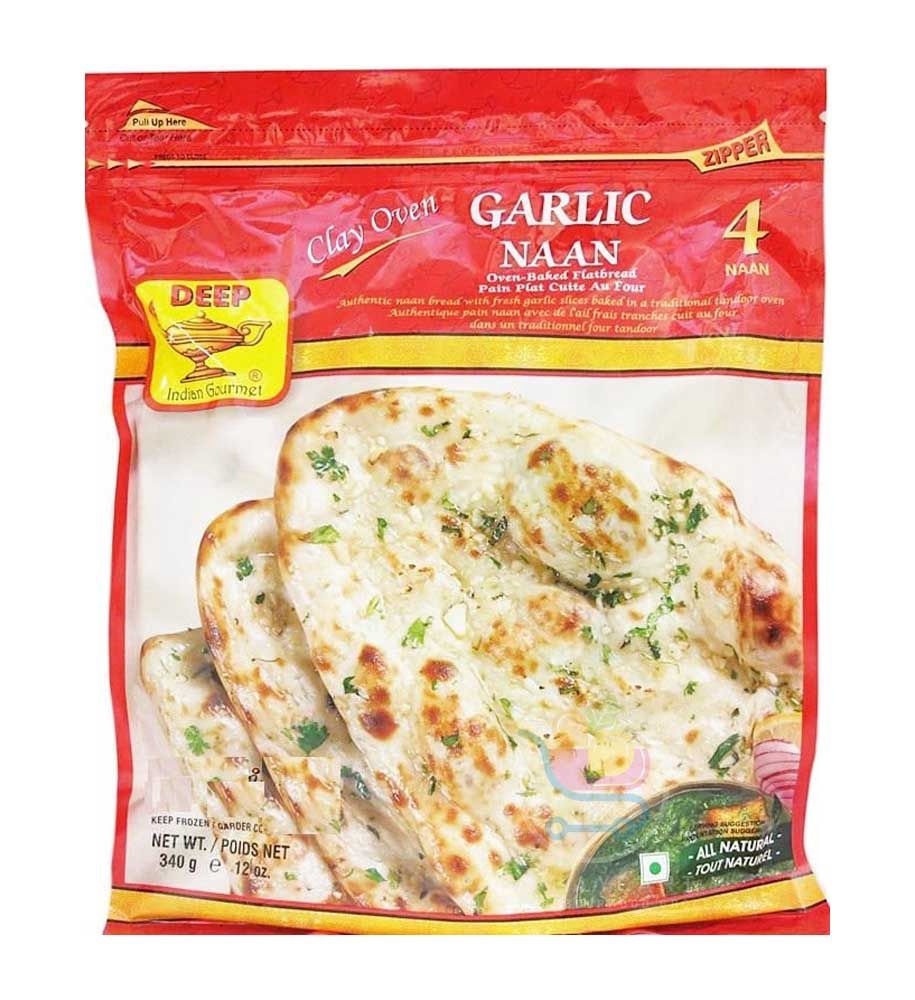Deep Frozen - Garlic Naan 4Pcs