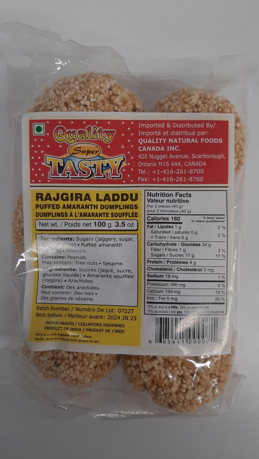 Quality - Rajgira Laddu 100g