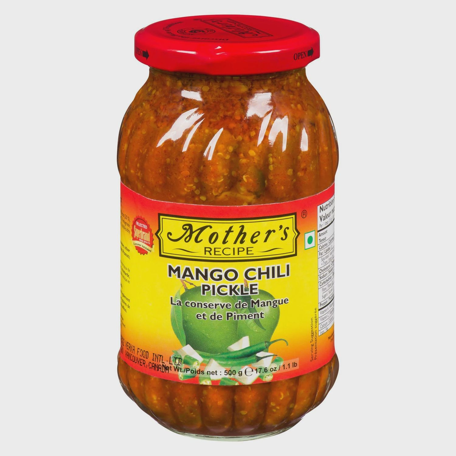 Mother&#39;s - Mango &amp; Chili Pickle 500g