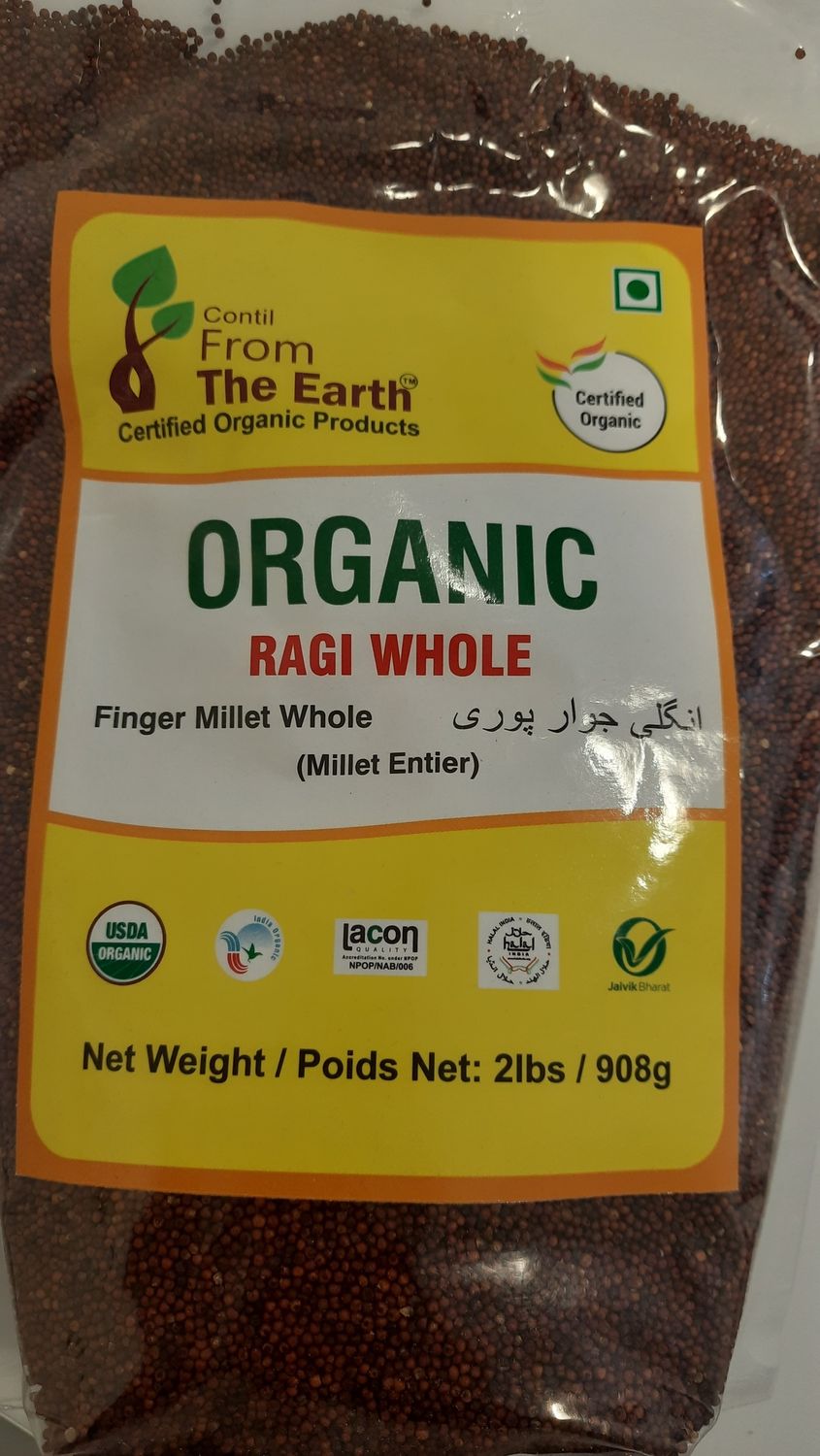 From the Earth - Organic Ragi Whole 2lb