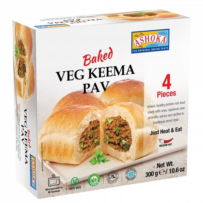 Ashoka Frozen - Baked Veg Keema Pav 4pc