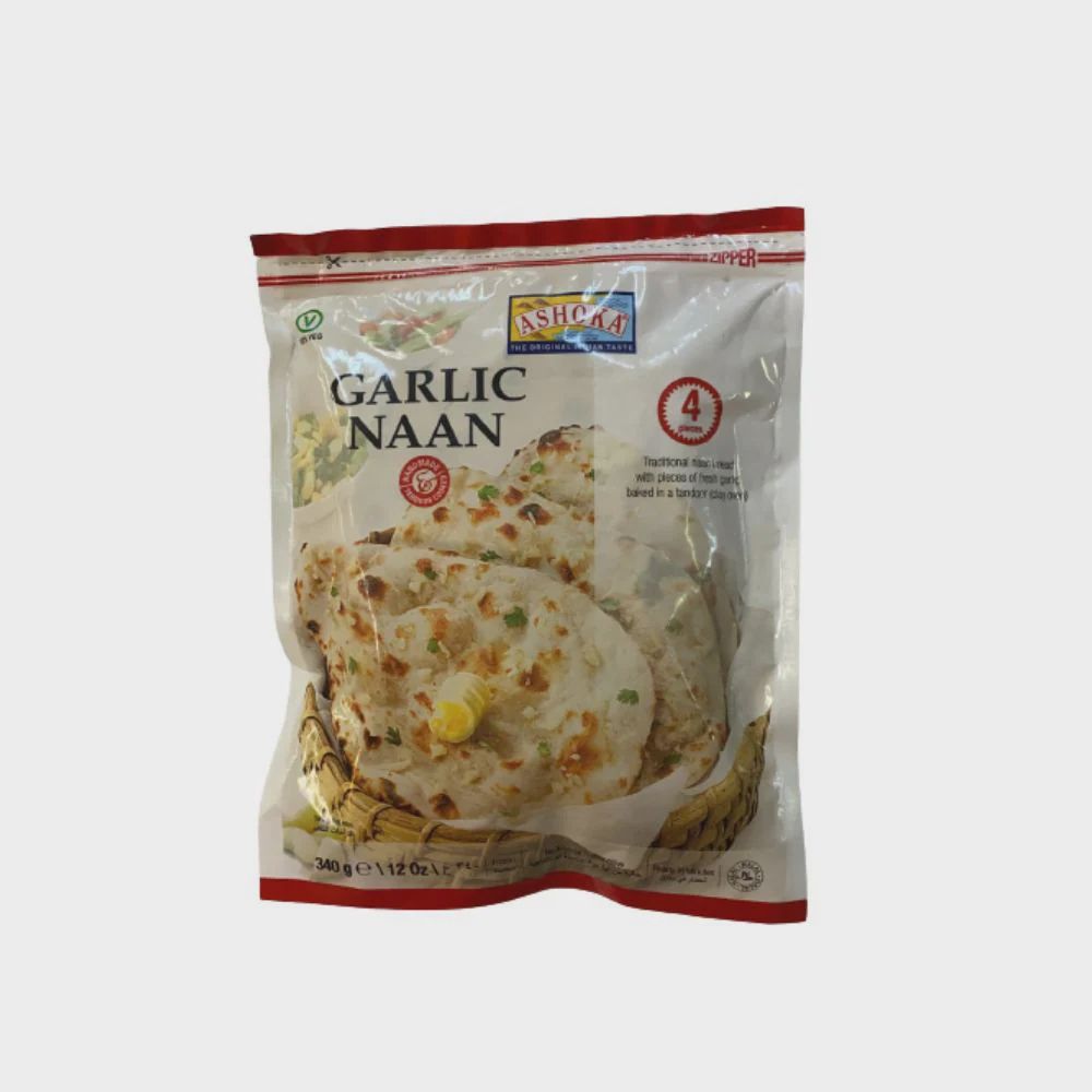 Ashoka Frozen - Garlic Naan 4Pcs