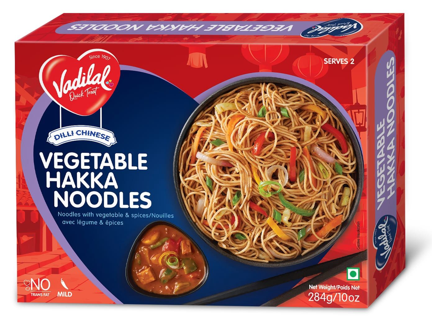 Vadilal Frozen RTE - Vegetable Hakka Noodles 284g