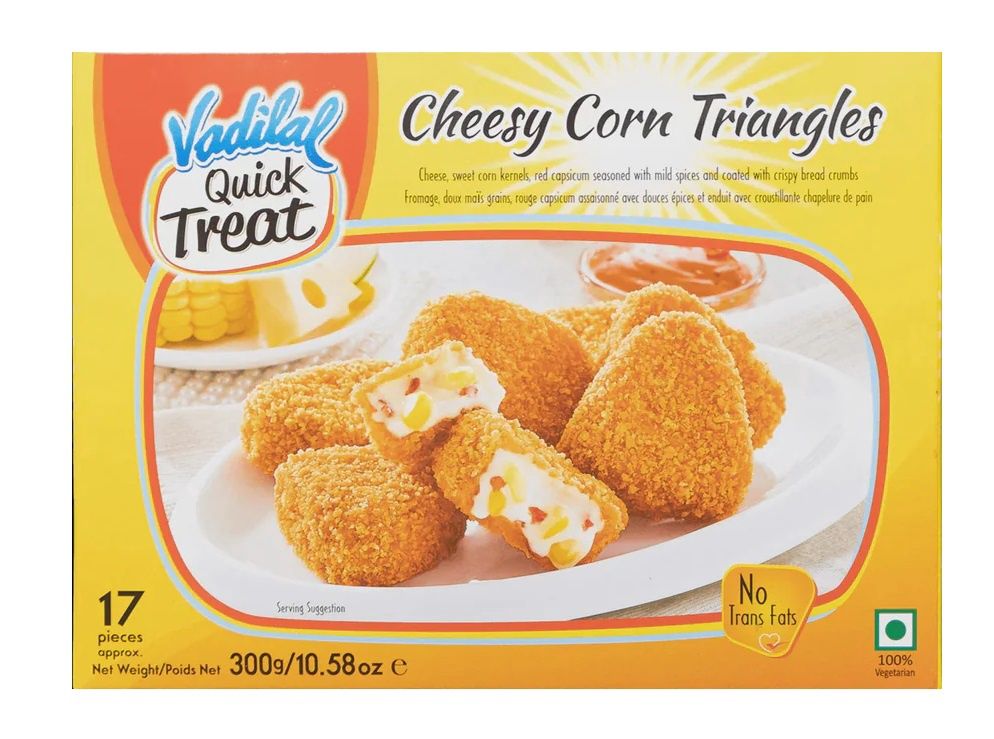 Vadilal Frozen - Cheesy Corn Tringles 300g