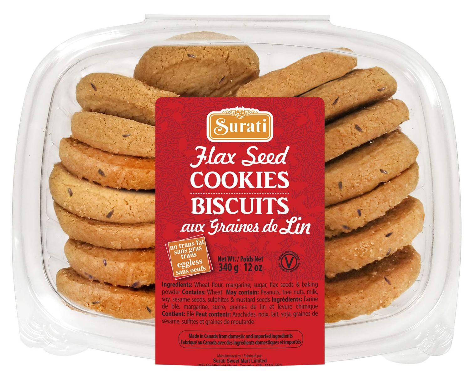 Surati - Flax Seed Cookies 340g