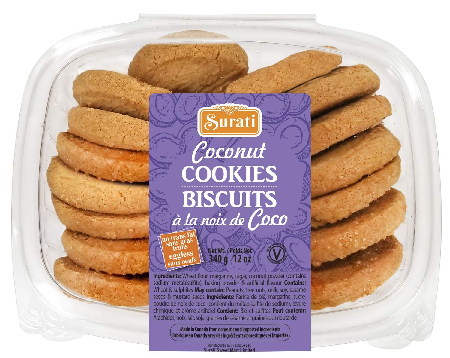 Surati - Coconut Cookies 340g