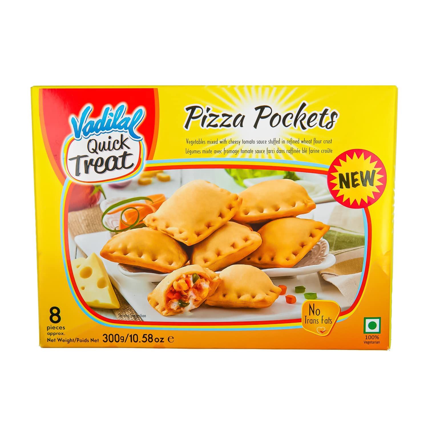 Vadilal Frozen - Pizza Pockets 300g