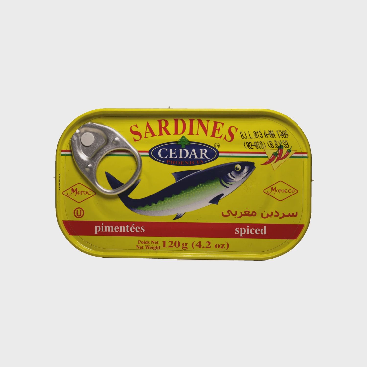 Cedar - Sardines Spicy 120g