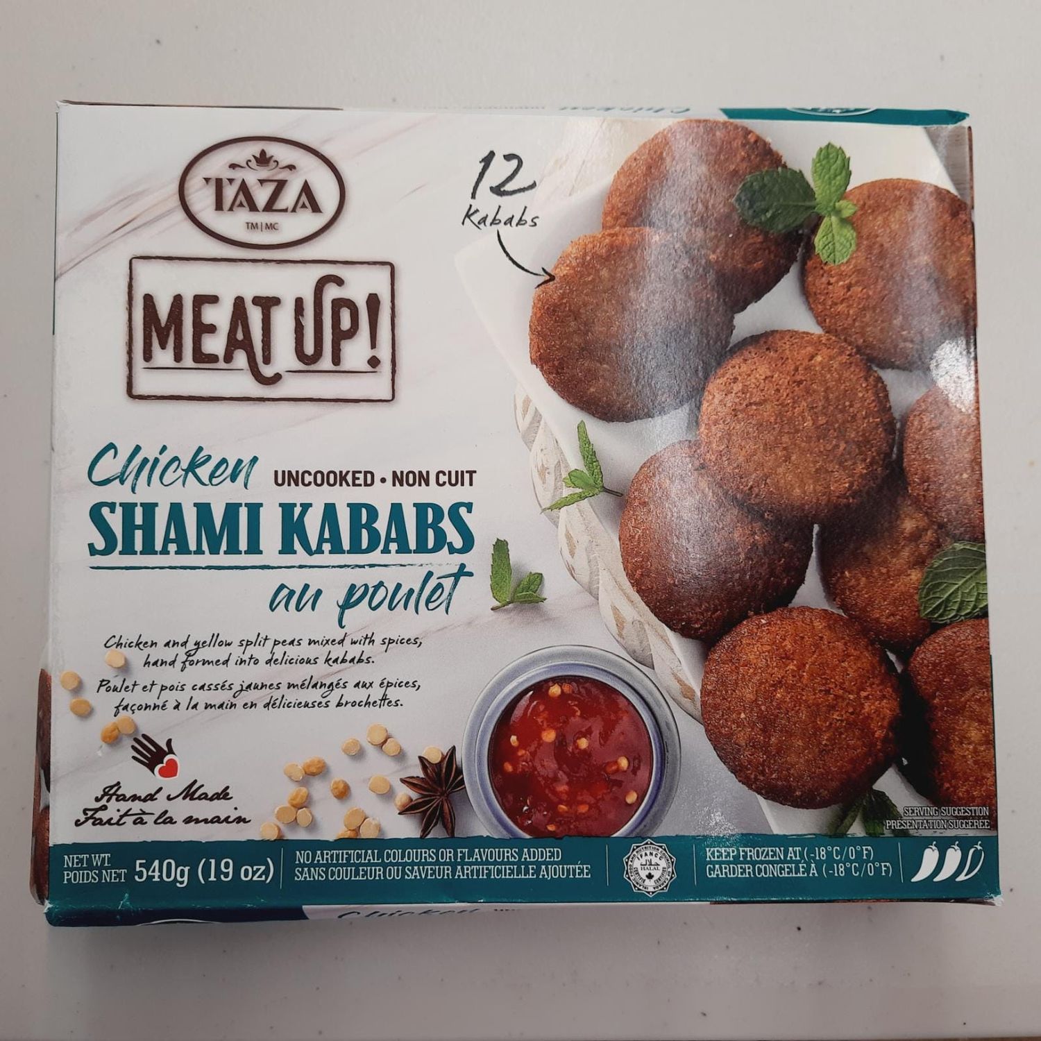 Taza Frozen - Chicken Shami Kabab 540g