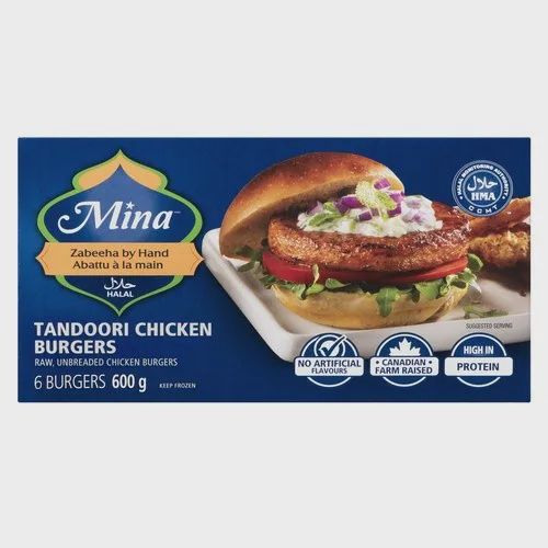 Mina Frozen - Tandoori Chicken Burger 600g