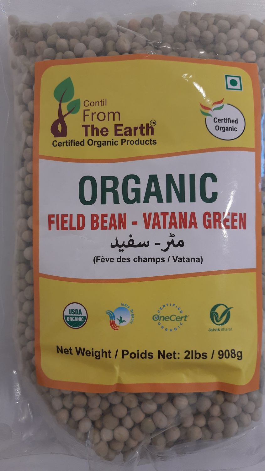 From the Earth - Organic Vatana Green 2lb