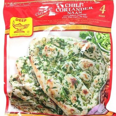 Deep Frozen - Chilli Coriander Naan 4pc