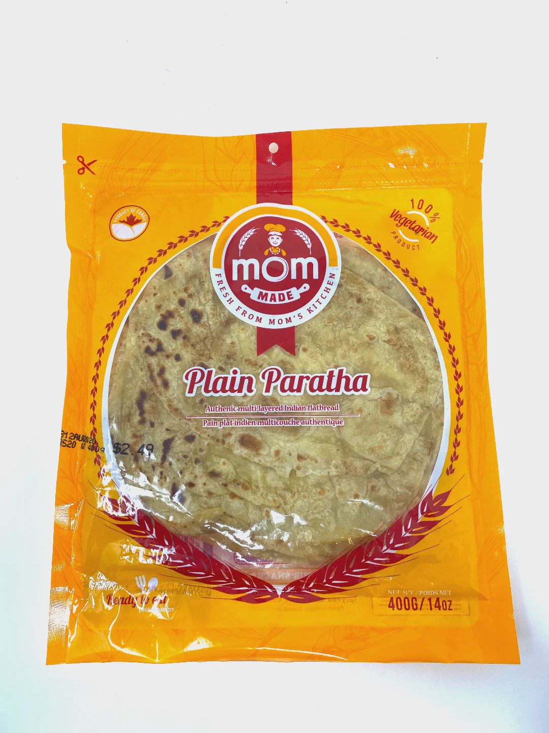 Mom Made - Paratha Plain 400g