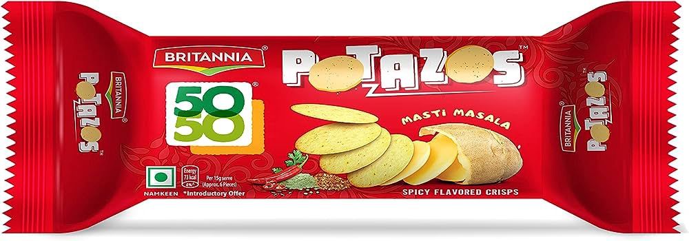 Britannia - 50 50 Potazos 100g