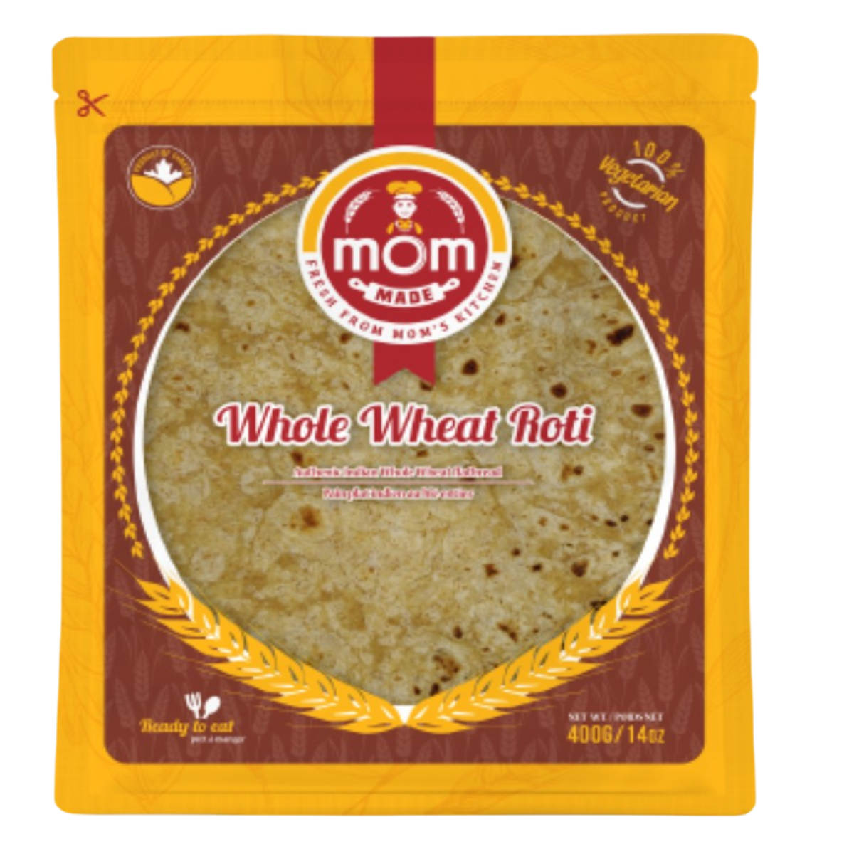 Mom Made - Roti Whole wheat 400g