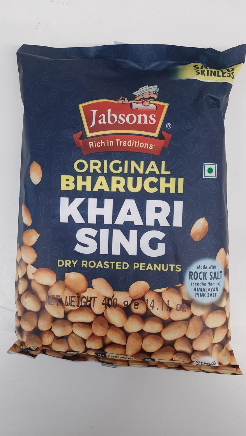 Jabsons - Peanut Khari Sing Dry Roasted W/O Skin 400g