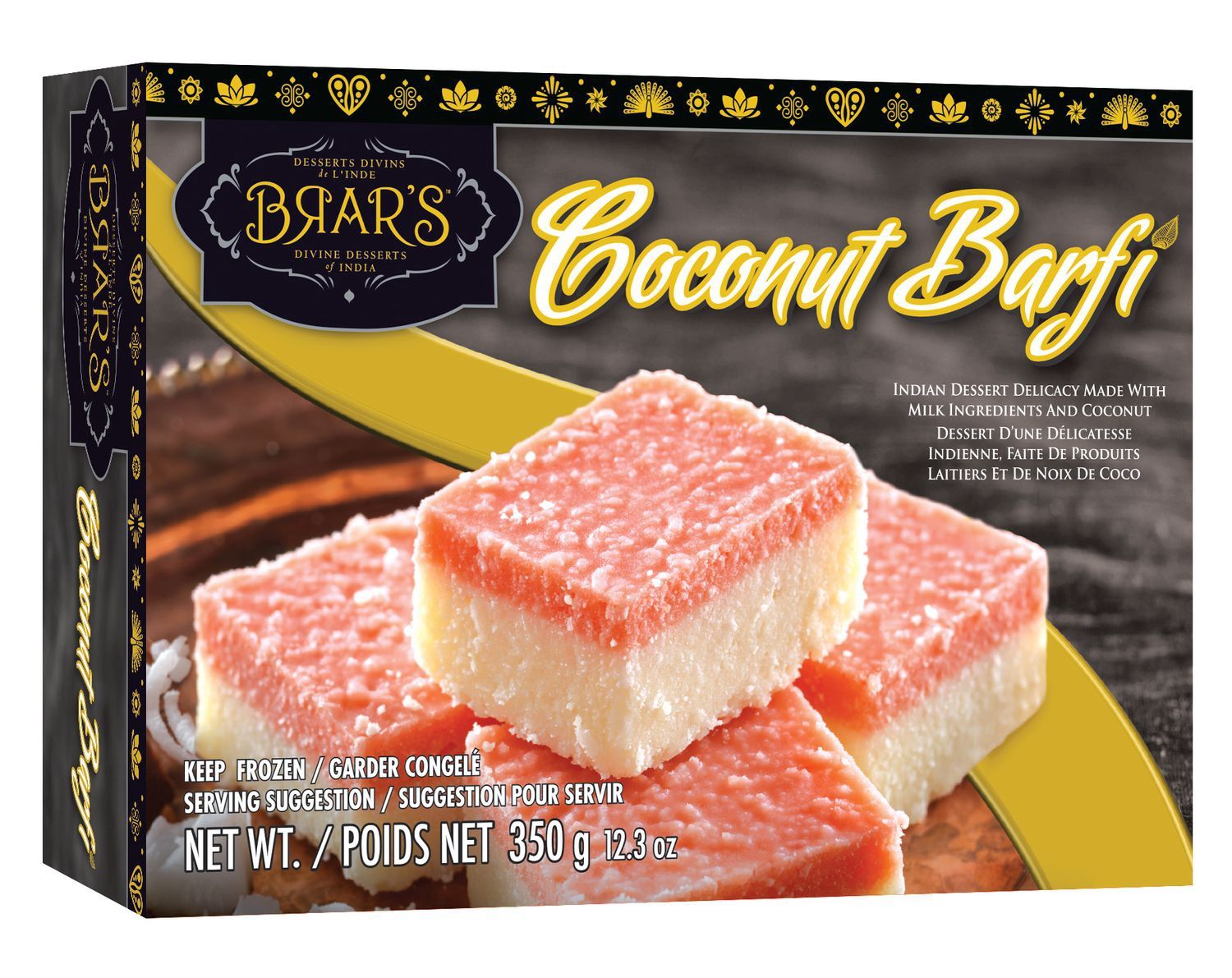 Brar&#39;s Frozen - Coconut Barfi 350g
