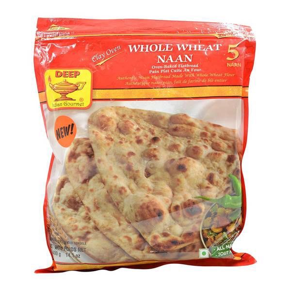 Deep Frozen - Whole Wheat Naan 5Pcs