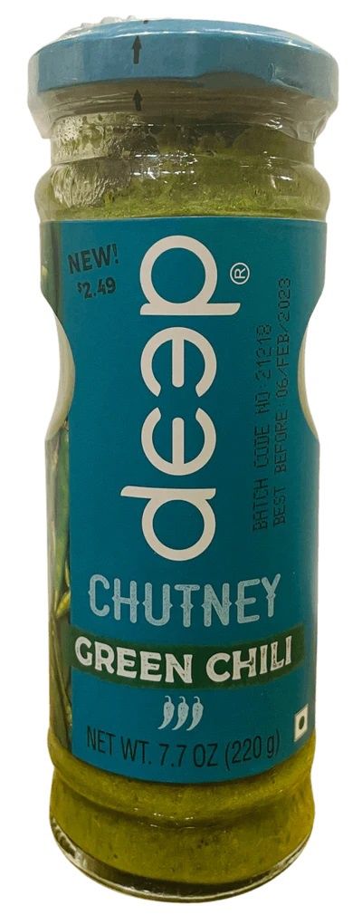 Deep - Green Chili Chutney 220g
