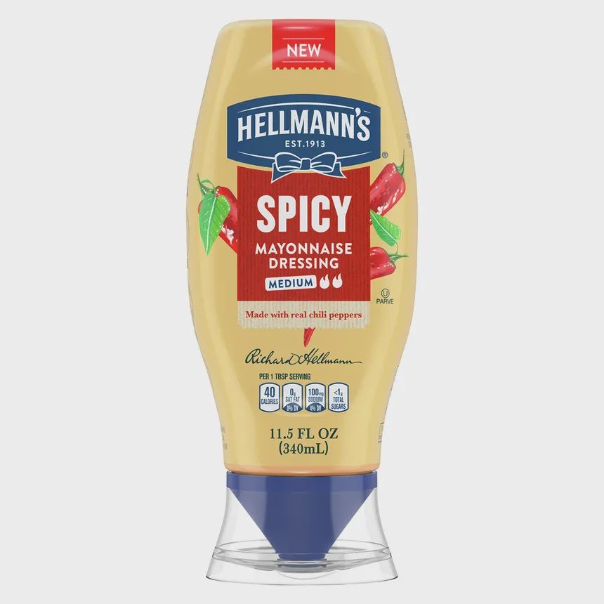Hellmann&#39;s - Mayonnaise Squeeze Spicy 340ml
