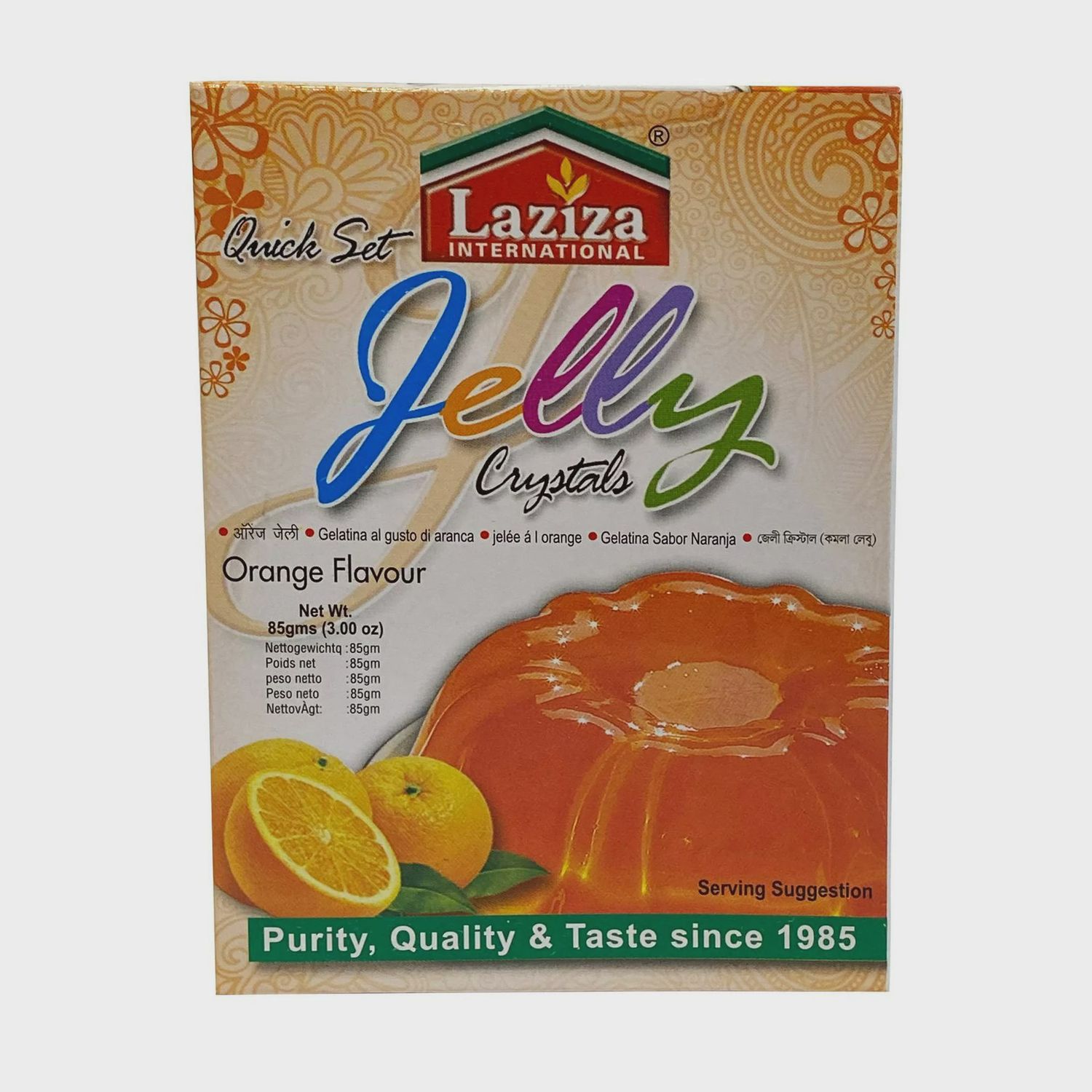 Laziza - Orange Crystal Jelly 85g