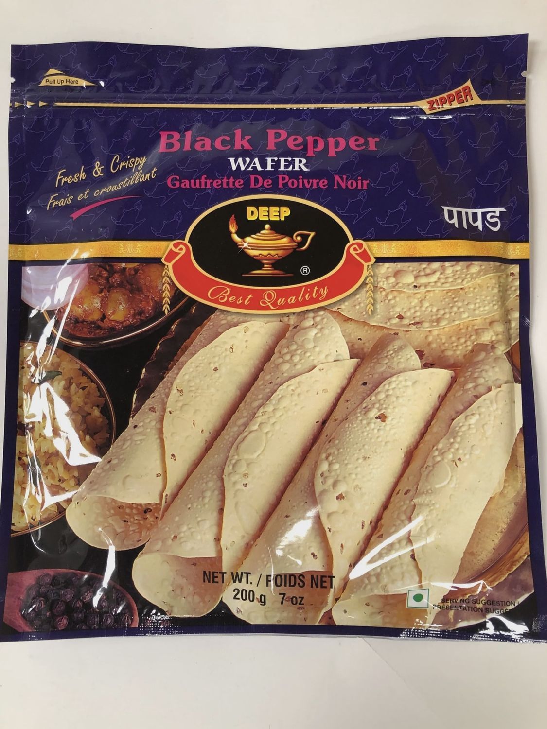 Deep - Mari (Black Pepper) Papad 200g