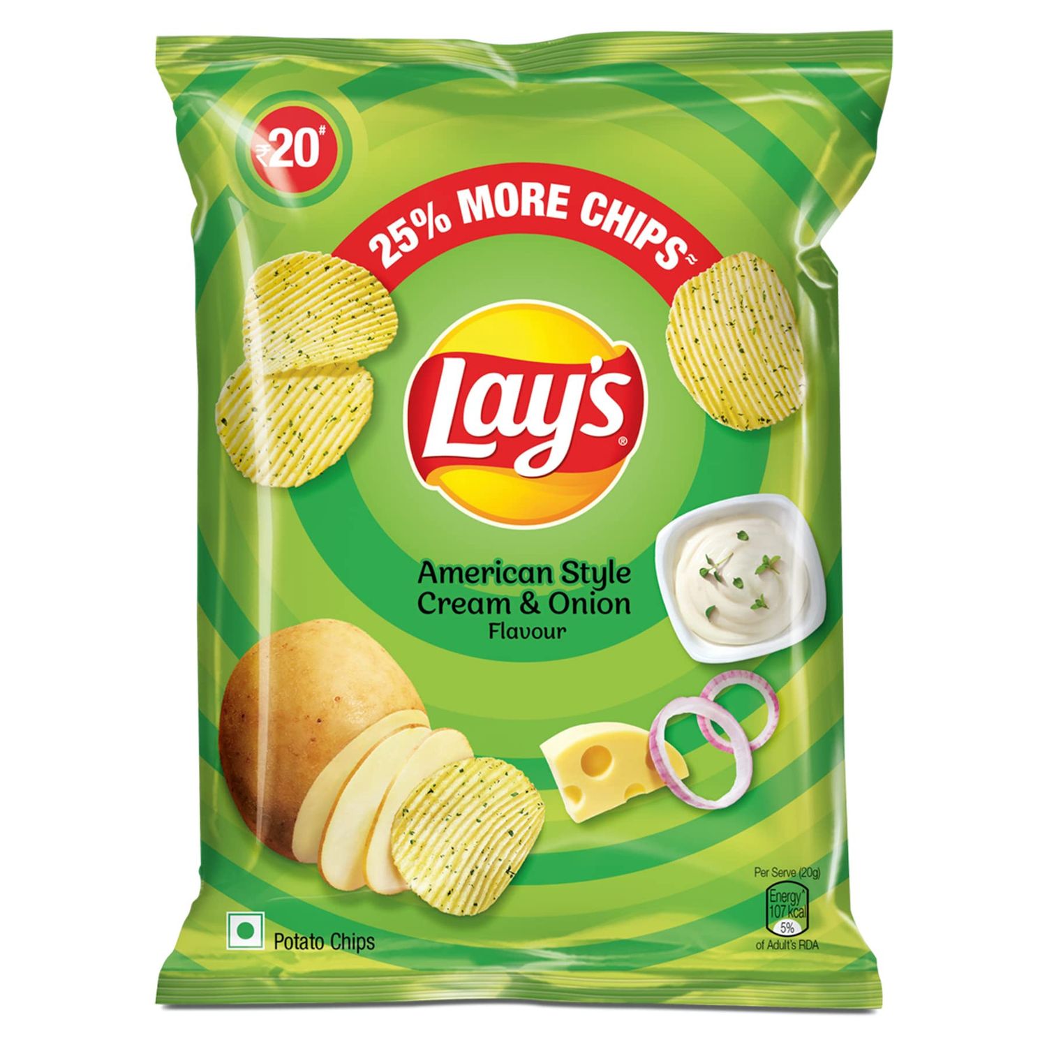 Lay&#39;s - Cream &amp; Onion 50g