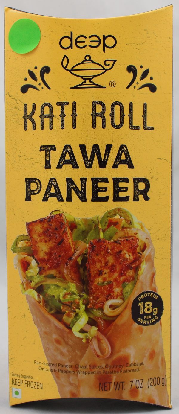 Deep Frozen - Kathi Roll Tawa Paneer 200g