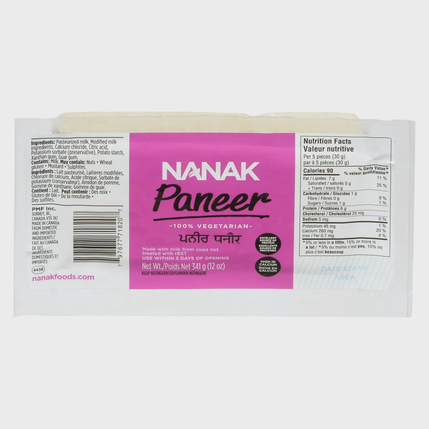 Nanak -  Retail Paneer 341g