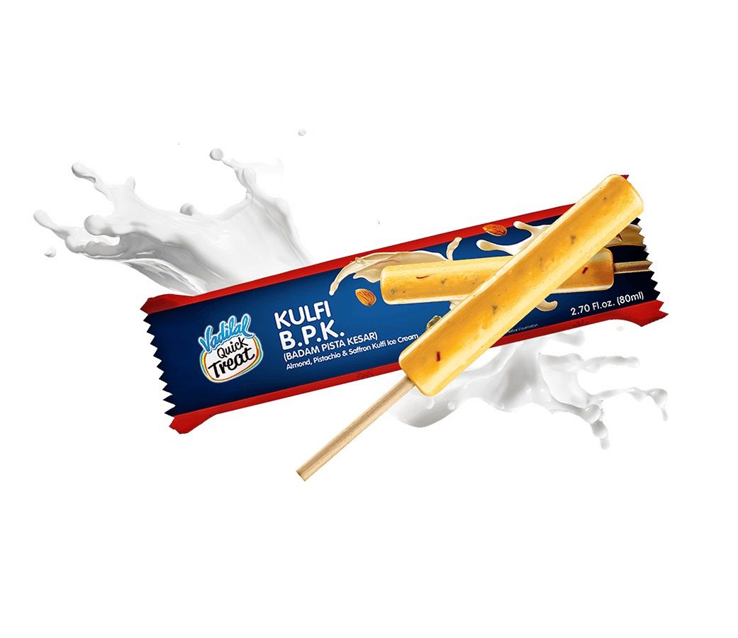 Vadilal Frozen - Cylindrical B.P.K Kulfi 80ml