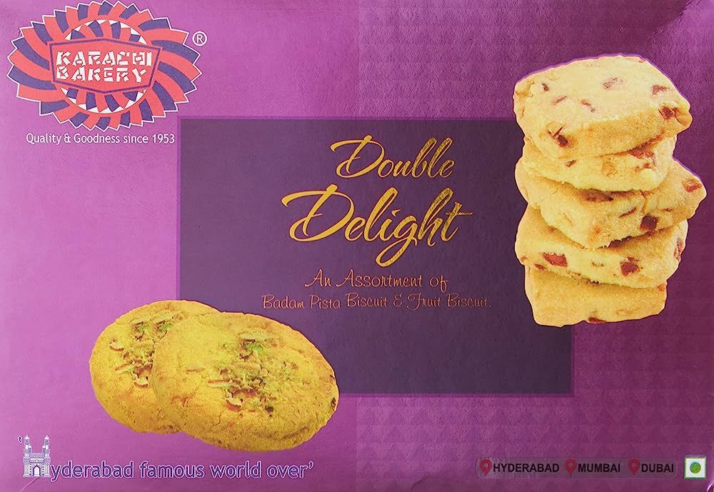 Karachi Bakery - Badam Pista &amp; Fruit Biscuits 400g