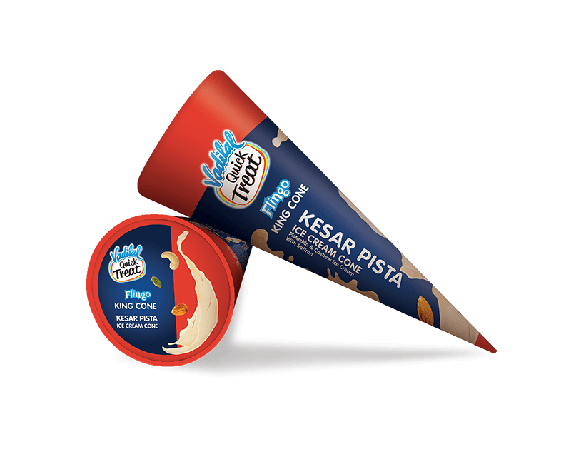 Vadilal Frozen - Kesar Pista Cone 110ml